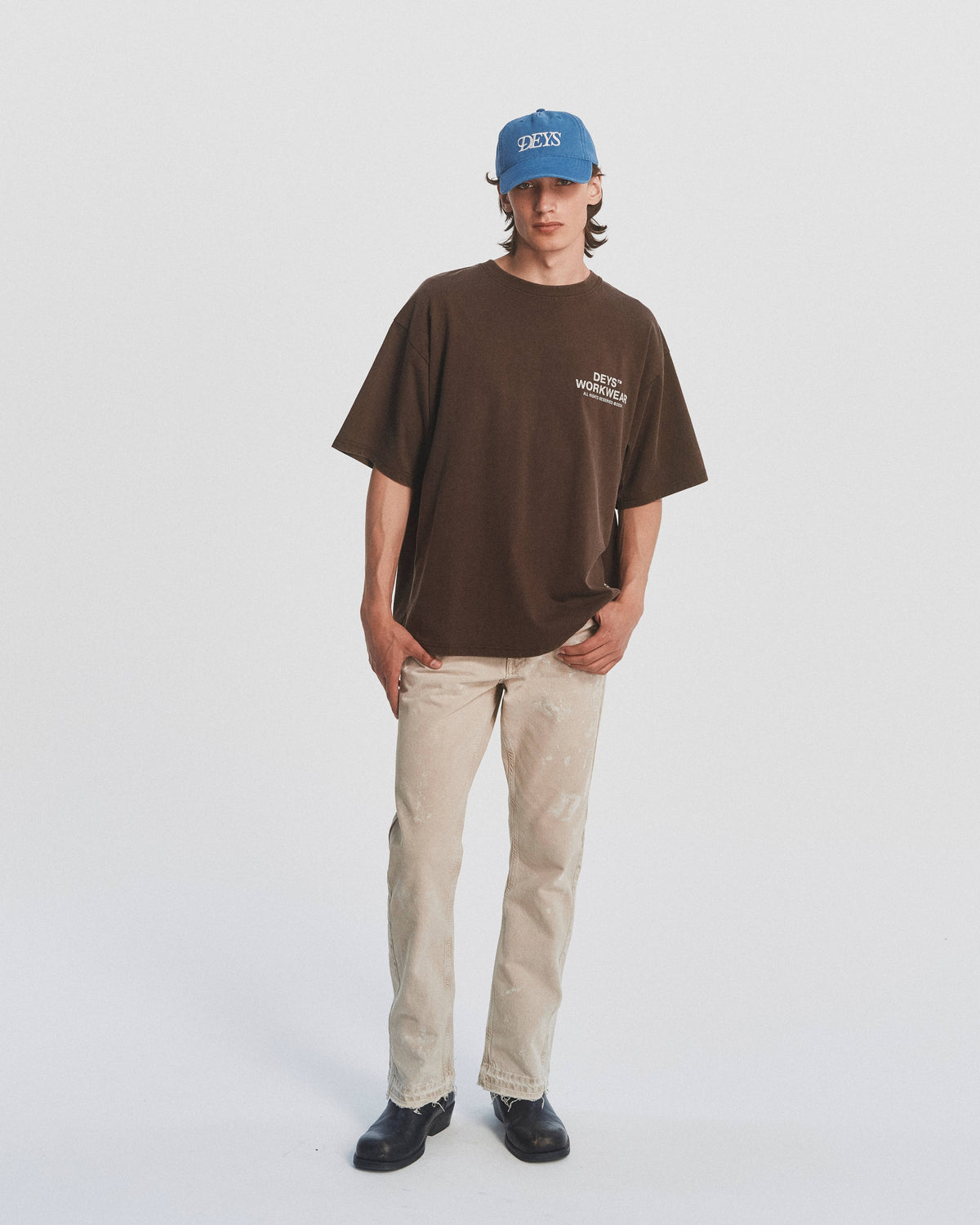 Hillside Tee - Washed Brown — view 1