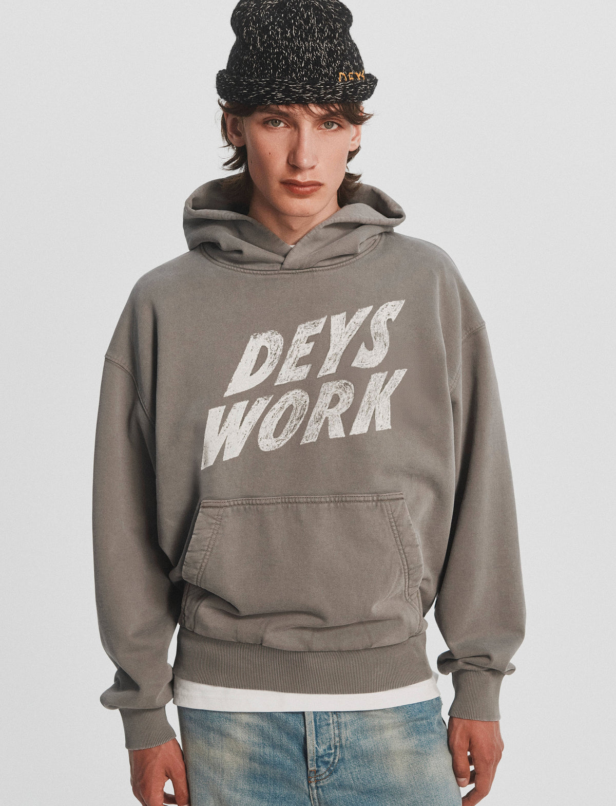 Moreno Hoodie - Washed Grey — view 4
