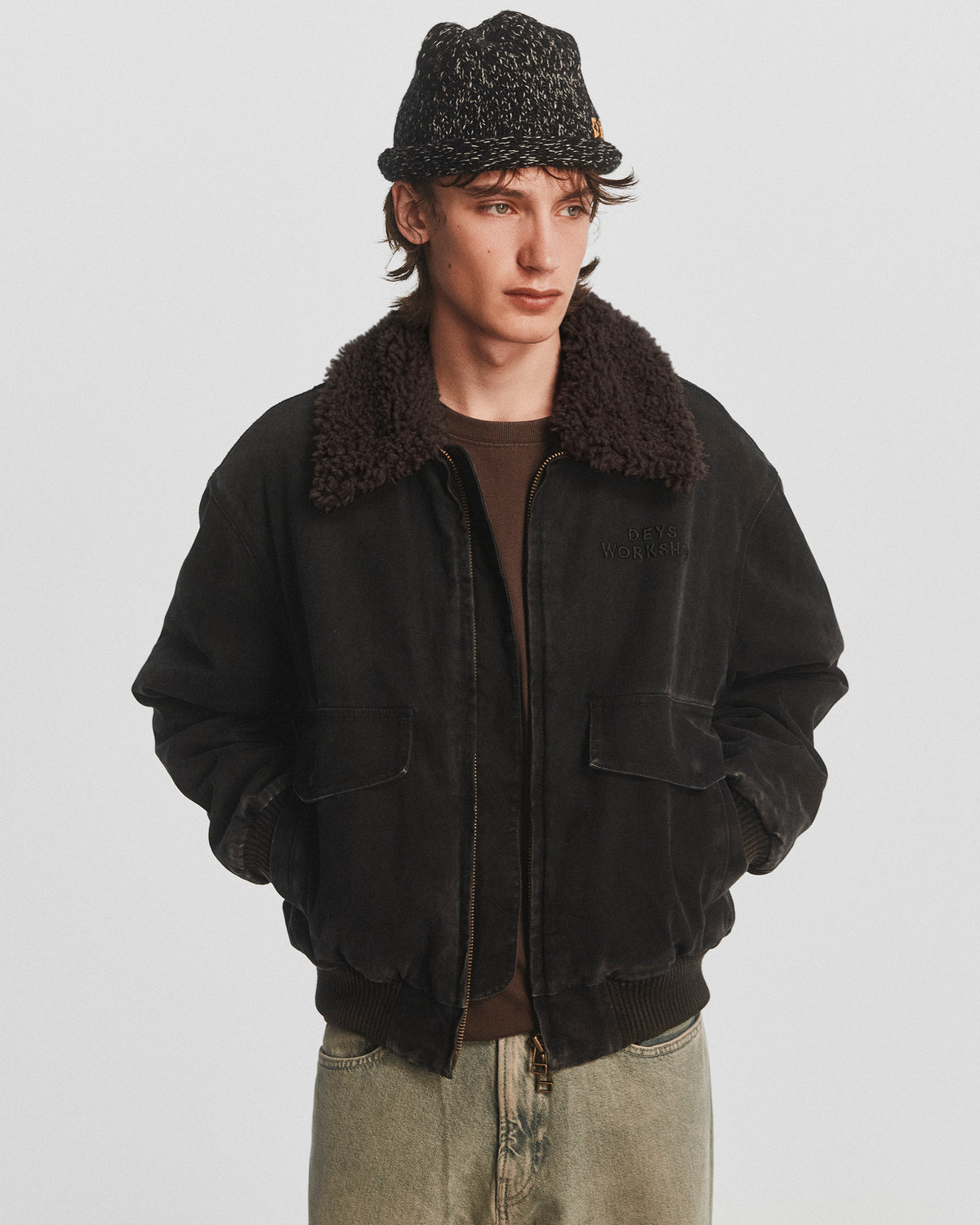 Anaheim Bomber Jacket - Washed Black — view 5