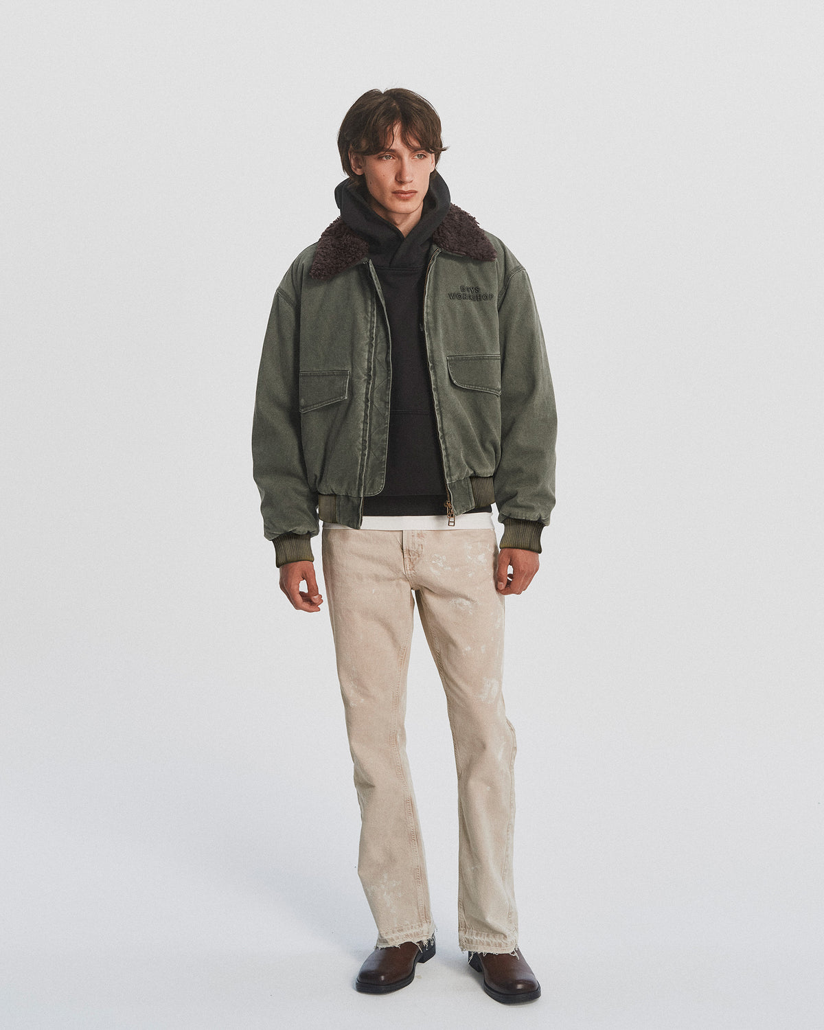 Anaheim Bomber Jacket - Washed Green — view 1
