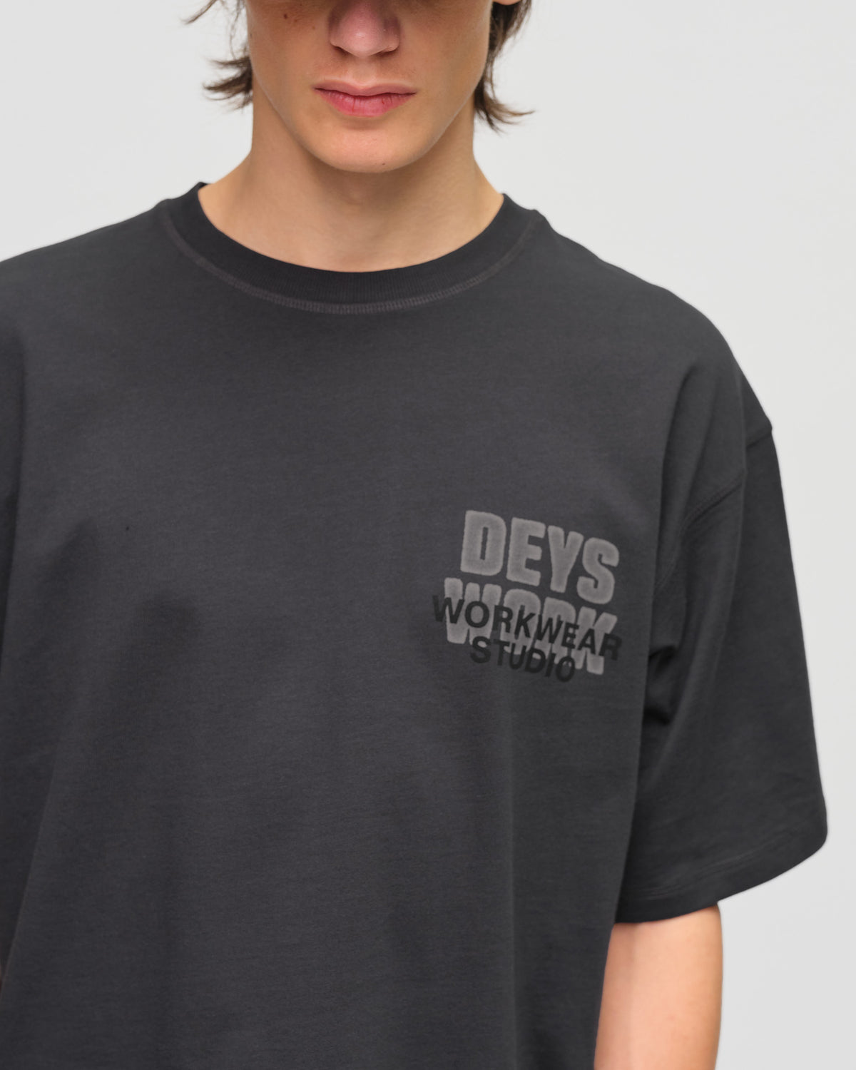 Norwalk Tee - Washed Black — view 4