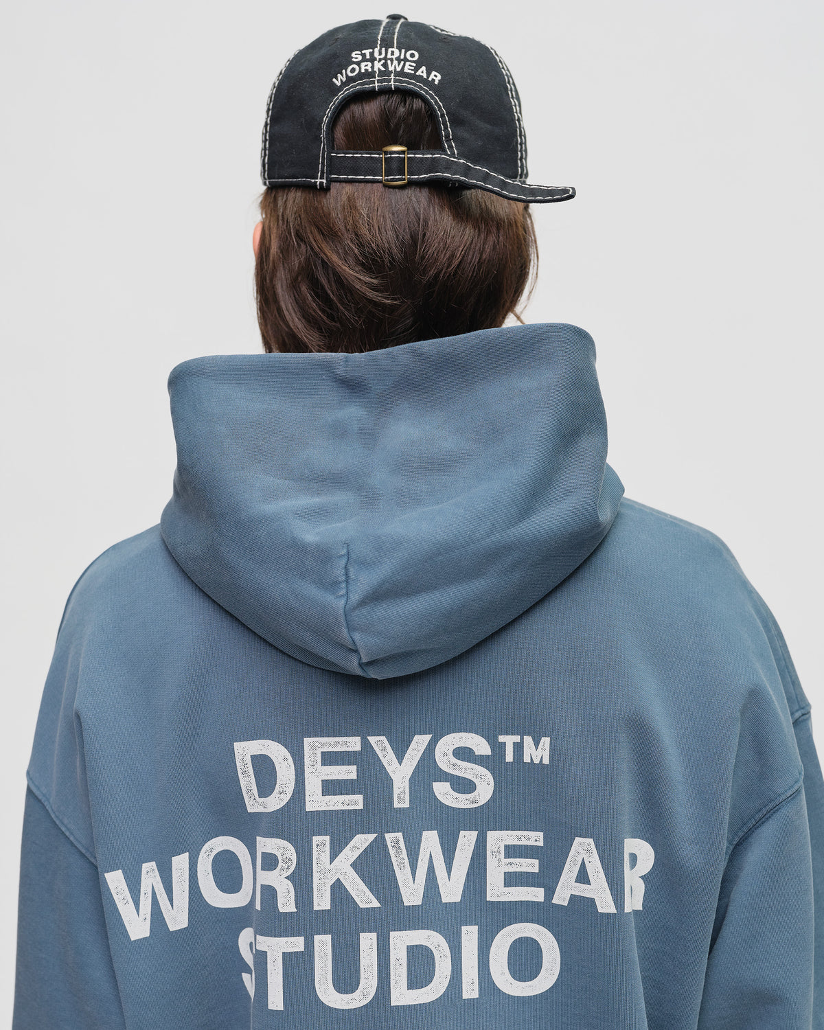 Hillside Hoodie - Washed Blue — view 4