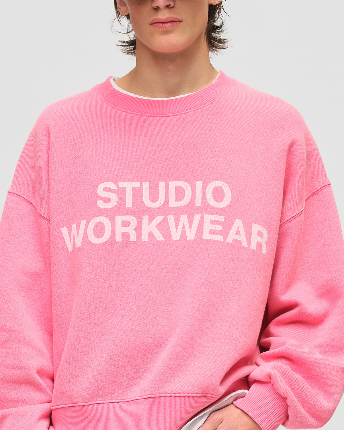 Lawndale Crewneck - Washed Pink — view 4