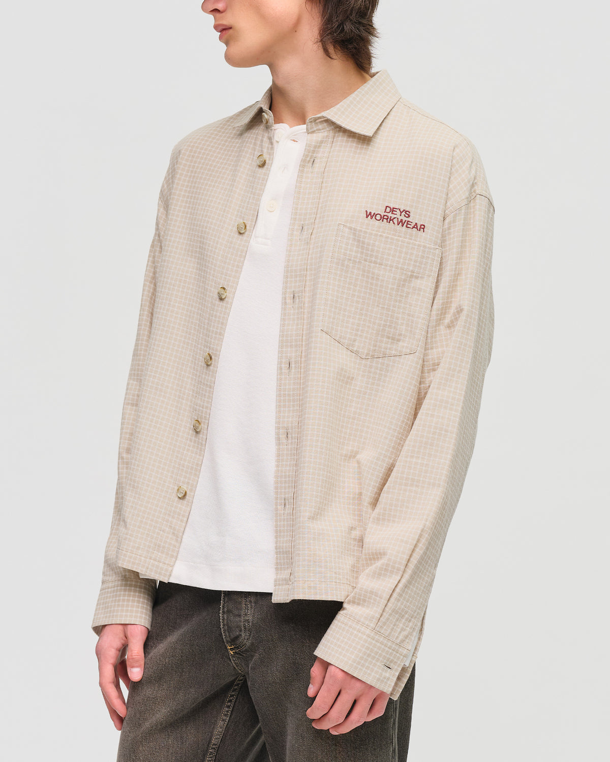 Bellflower Shirt - Beige Check — view 4