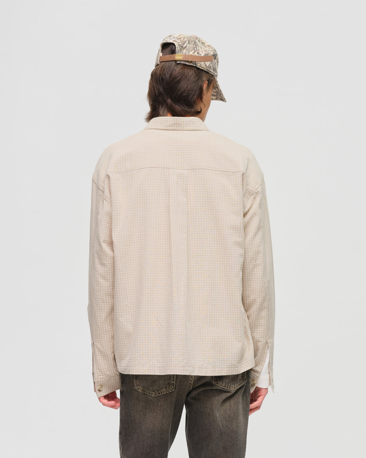 Bellflower Shirt - Beige Check — view 3