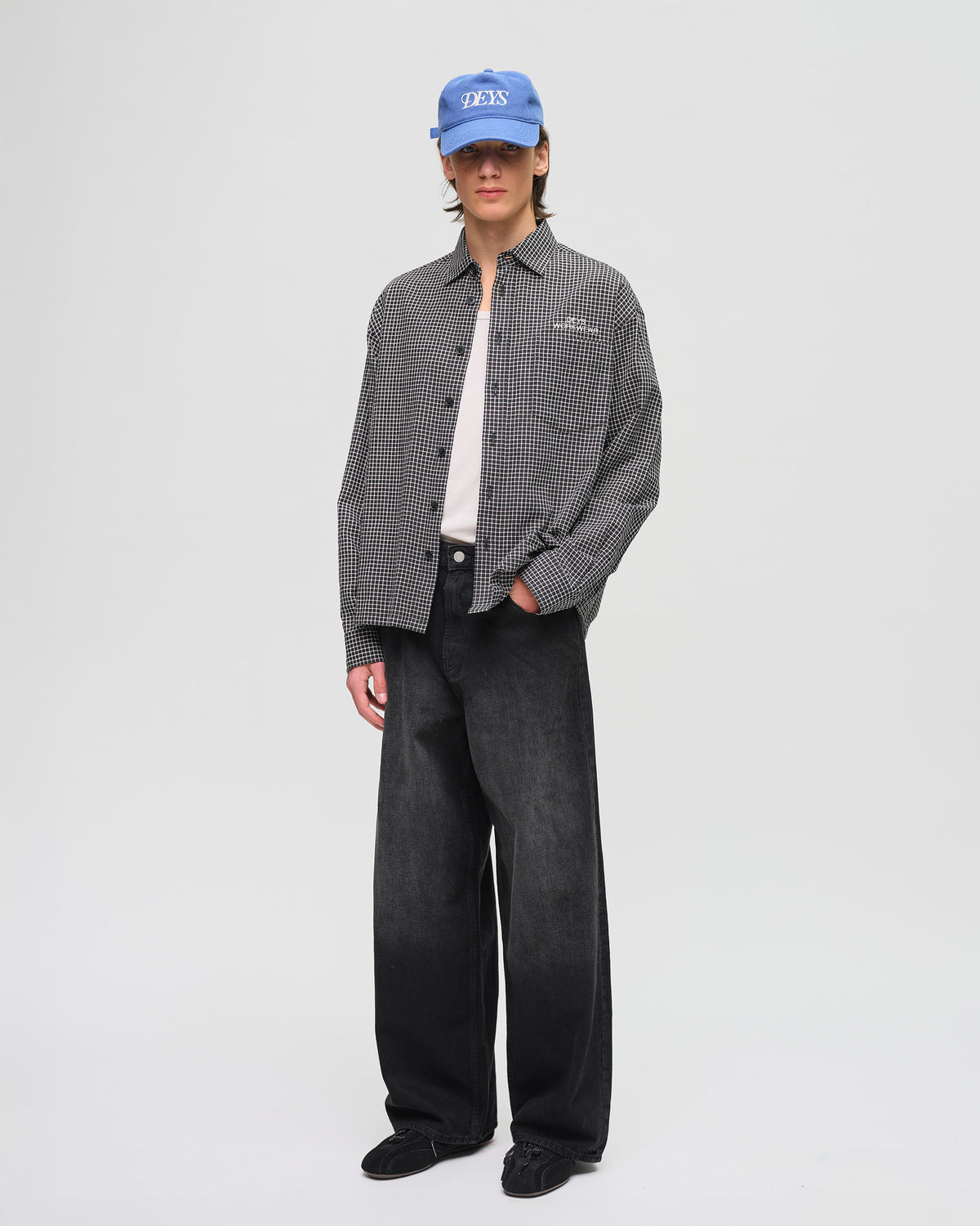 Bellflower Shirt - Black Check — view 1