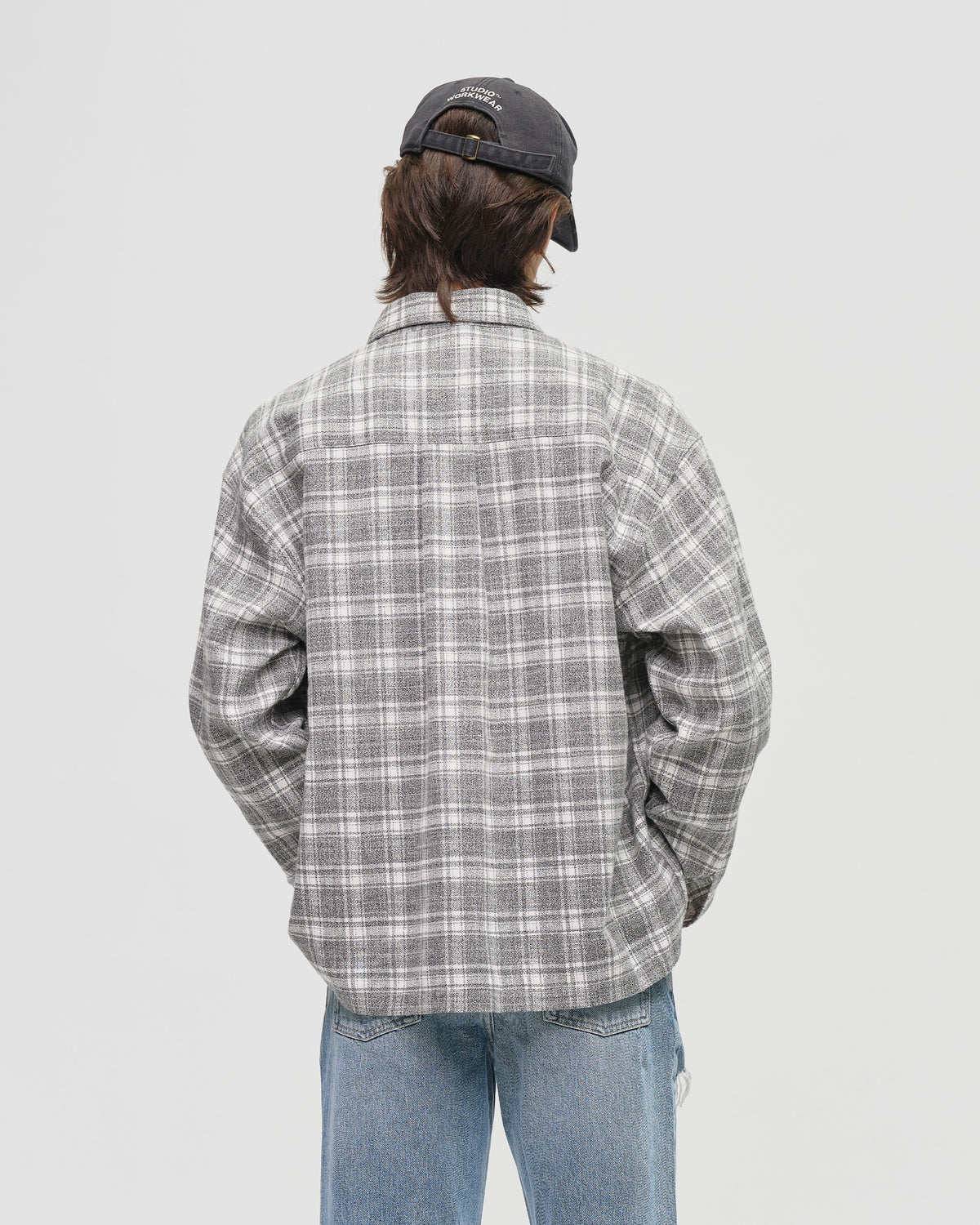 Bellflower Spring Flannel - Charcoal Check — view 3