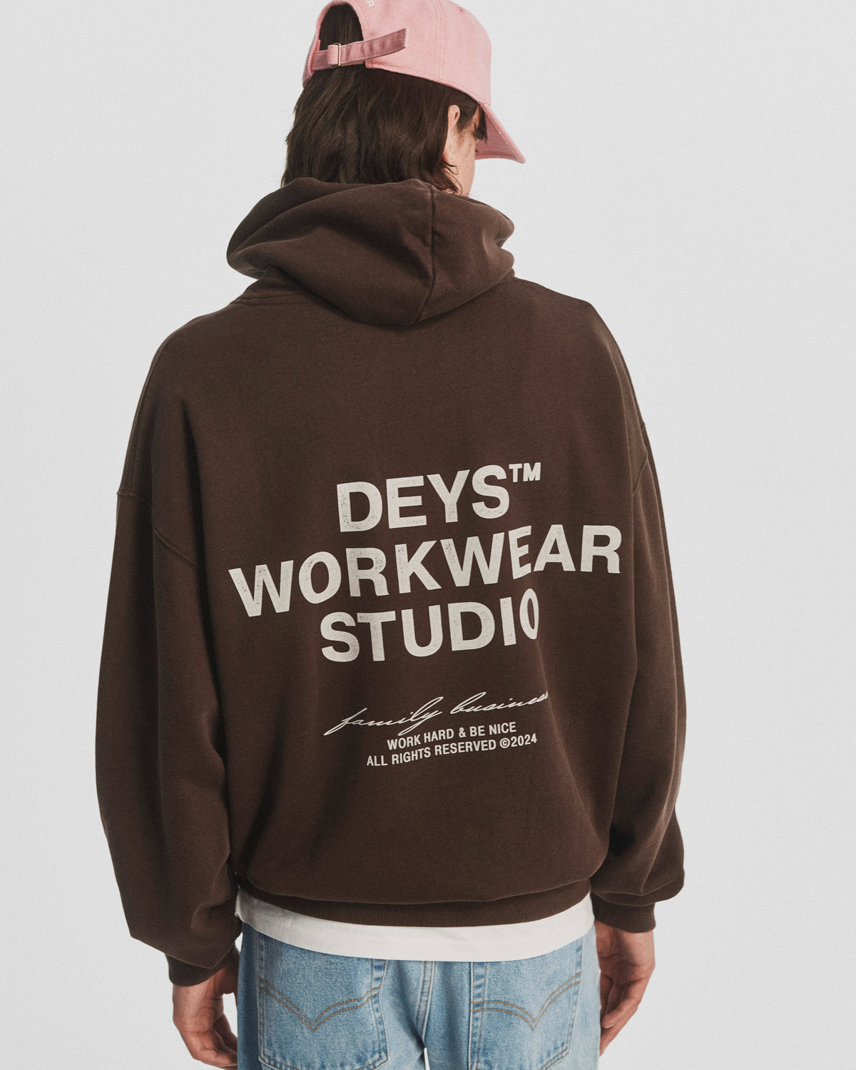 Hillside Hoodie - Washed Brown — view 3