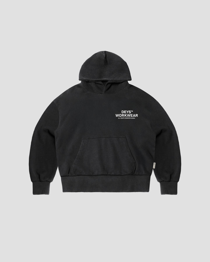Hillside Hoodie - Washed Black