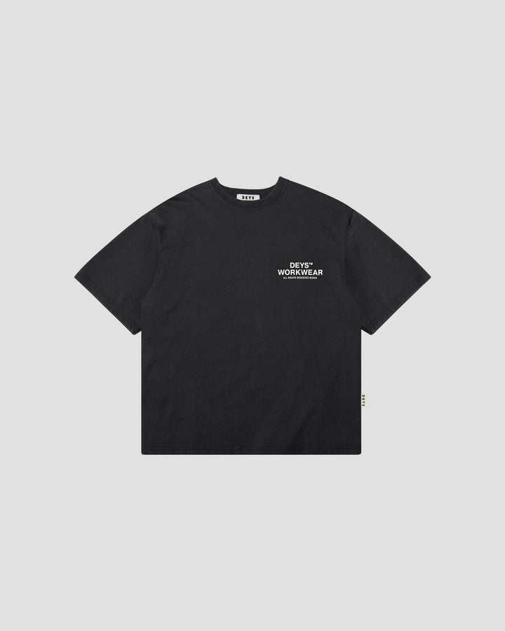 Hillside Tee - Washed Black