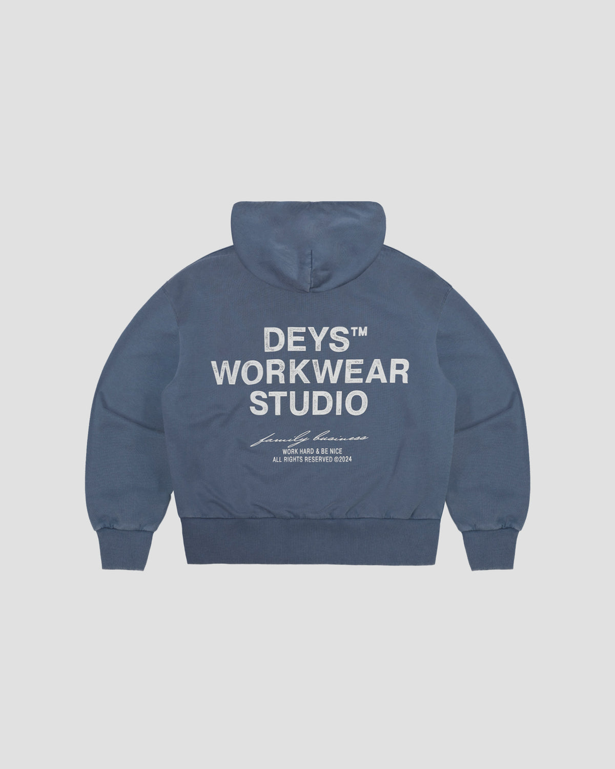 Hillside Hoodie - Washed Blue — view 5