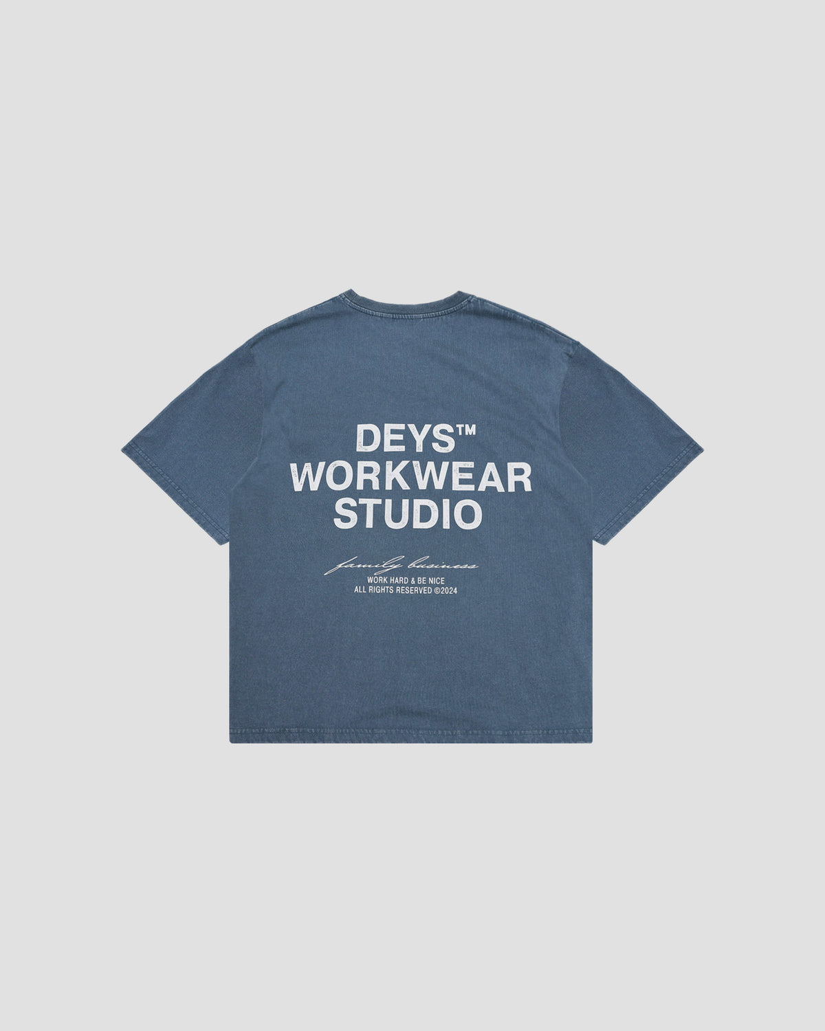 Hillside Tee - Washed Blue — view 5
