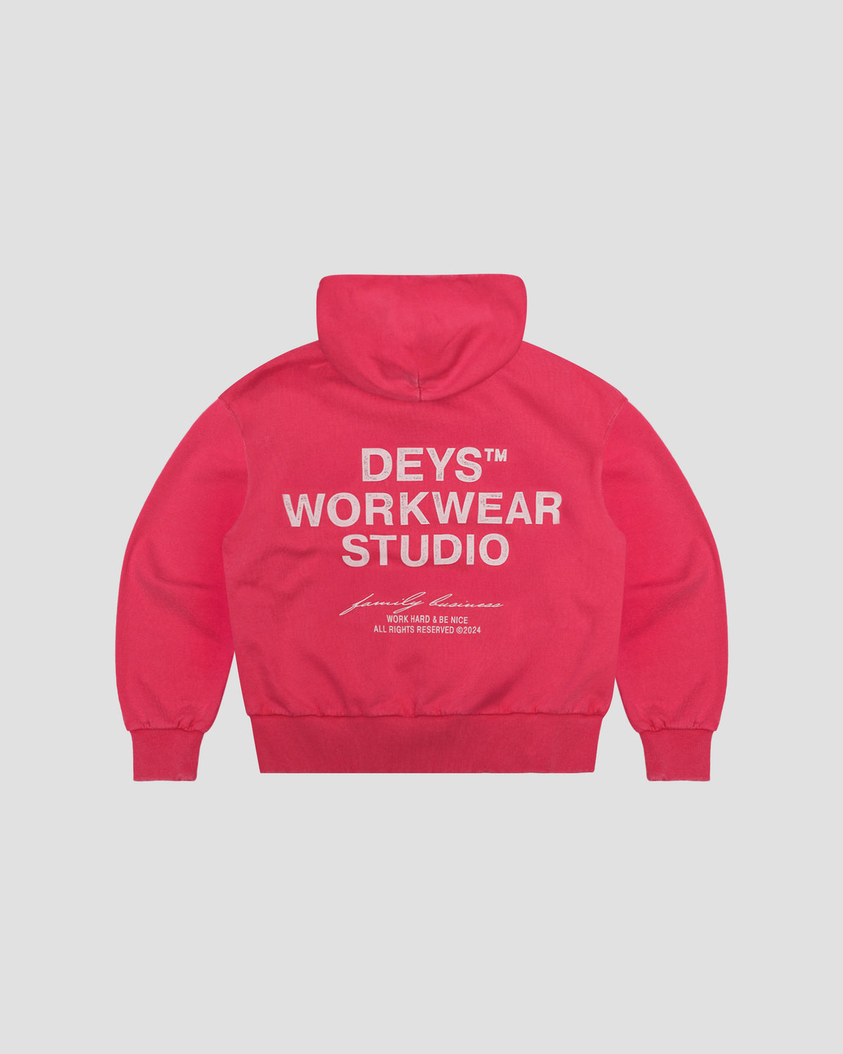 Hillside Hoodie - Washed Red — view 5