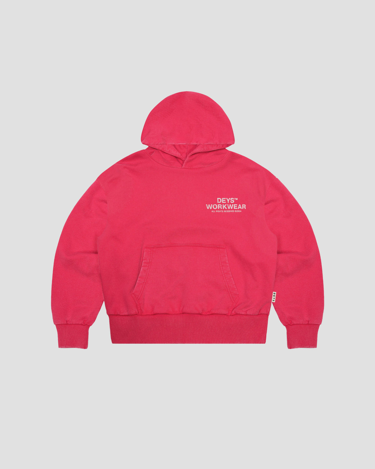 Hillside Hoodie - Washed Red — view 2