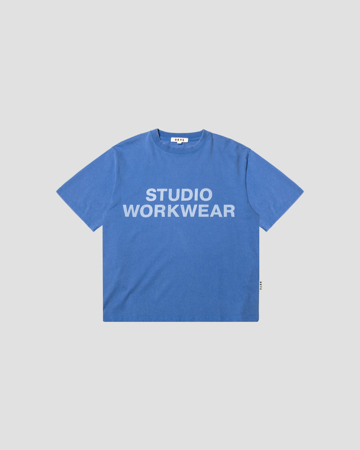 Lawndale Tee - Washed Blue