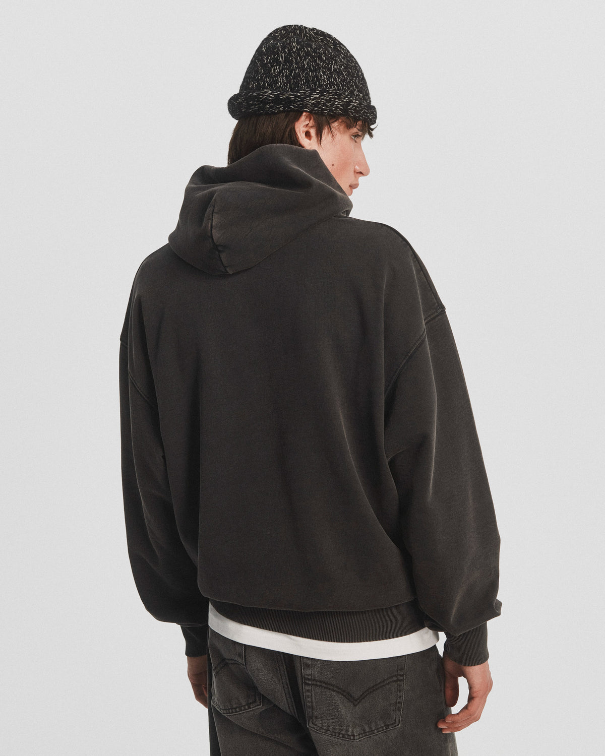 Moreno Hoodie - Washed Black — view 3