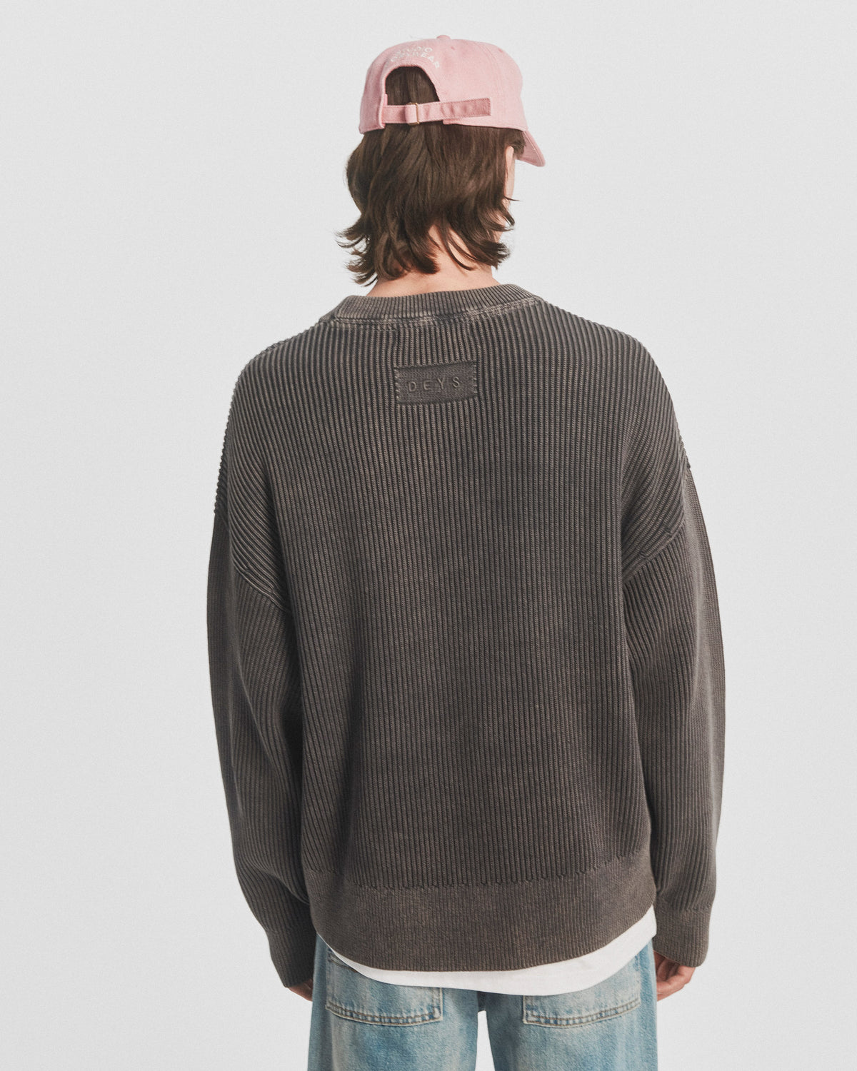 Pasadena Crewneck - Washed Black — view 3