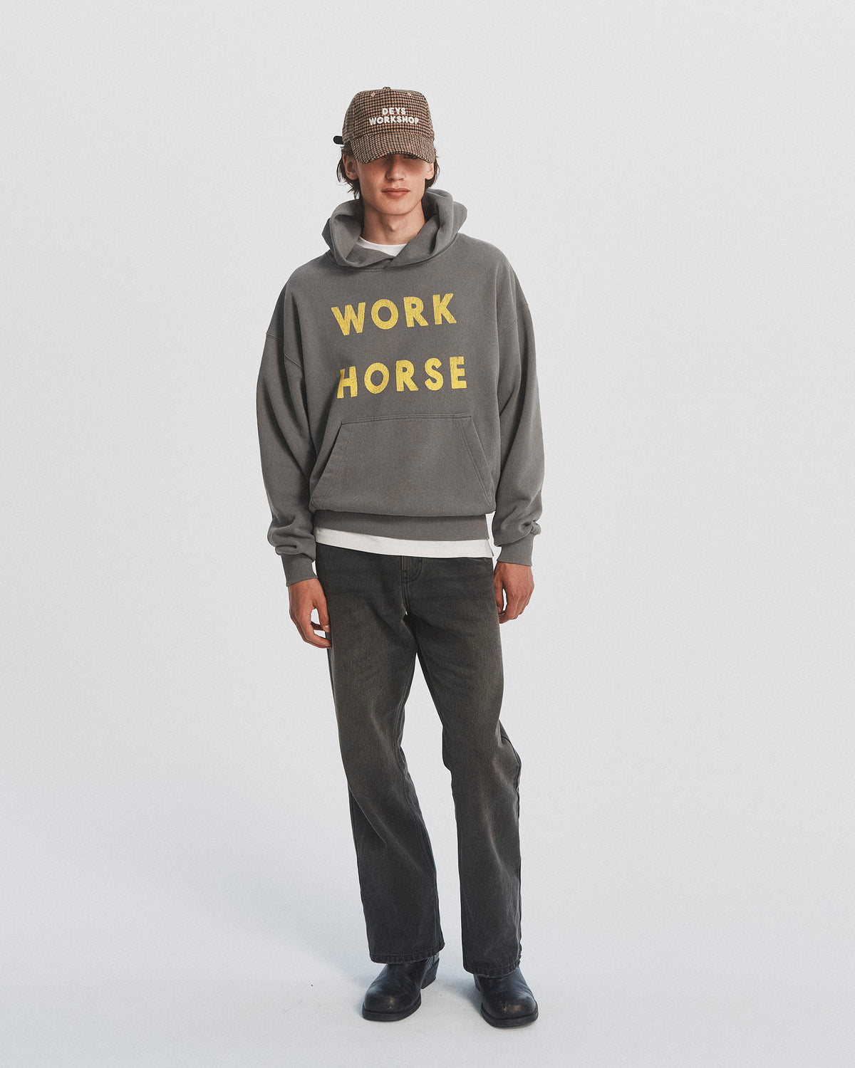 Pomona Hoodie - Washed Grey — view 1